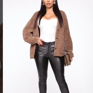 Faux fur jacket